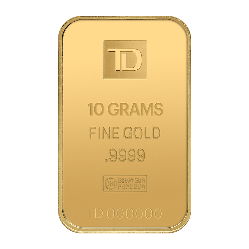 Image for 10 gram TD Gold Bar from TD Precious Metals